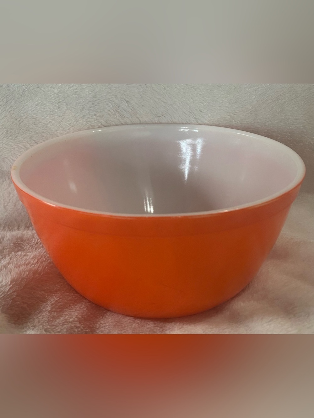 Vintage Pyrex Reverse Primary Orange Mixing Bowl - Picture 2 of 8